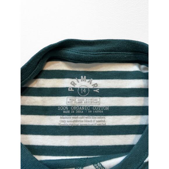Primary Organic Striped PJ Top, Size 14 - Picture 2 of 6